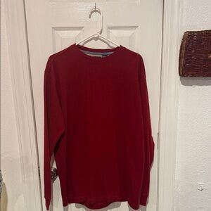 Classic Red Long Sleeve Men's Tee